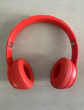 GENUINE Beats by Dr Dre Solo3 A1796 Wireless Headphones PRODUCT RED Citrus Red