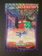 Bilal Coulibaly 2024-25 Topps Chrome Auto Purple Geometric Wizards