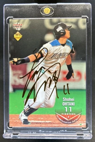 2013 BBM 2nd Version Shohei Ohtani Gold Foil Facsimile Auto /100  RC Rookie #554