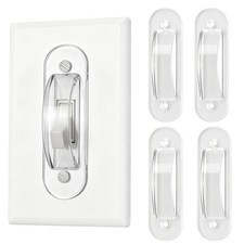 Wall Switch Guards Plate Covers Child Safety Security Home Decor 4 Pack , Cl...