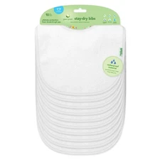 green sprouts Stay-dry Baby Bibs 10 pack Waterproof protection, Adjustable