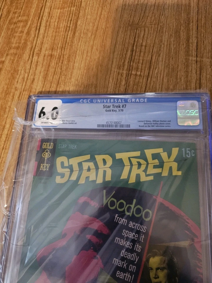 Vintage Gold Key Star Trek 7 Comic Book Graded 6 CGC 1970 - Image 2 of 3