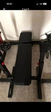 4 en 1 Banc de musculation pliable Support haltères Entraînement fitness sport
