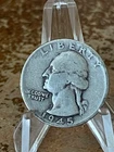 1945 S Washington quarter  90% silver    # NR40