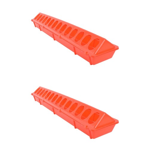 Set of 2 Long Trough Large Bird Feeder Extra Feeders for Outdoors