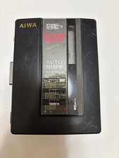 Aiwa HS-G34 Stereo Cassette Player Walkman Auto Reverse Super Bass Portable JUNK