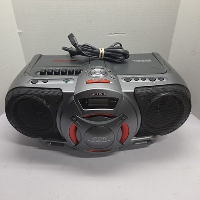 Sony Radio Cassette Boombox Portable Stereo CFD-G35 Woofer W/ Cord
