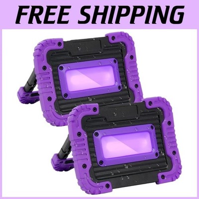 Portable 20W Rechargeable Black Light - 395nm UV Flood Light