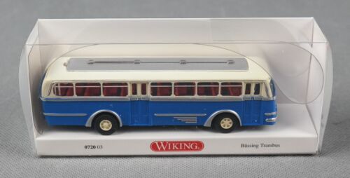 WIKING 072003/0720 03 H0,1:87 Büssing Trambus - himmelblau/hellelfenbein NEUWARE - Bild 2 von 4