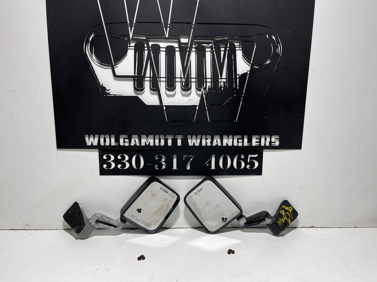 Pair Side View Mirrors for Half Doors Fit 1997-2024 Jeep