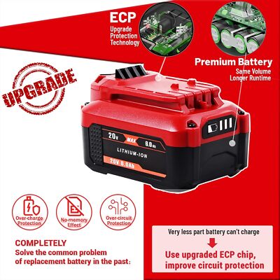1-4Packs 2.0Ah 20V For Craftsman V20 20 Volt MAX Li-ion Battery CMCB204 CMCB202