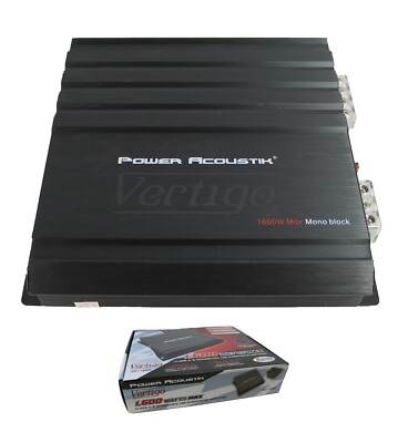POWER ACOUSTIK VA1-1600D 1 CH  MONOBLOCK CAR AUDIO AMP SUB AMPLIFIER 1600