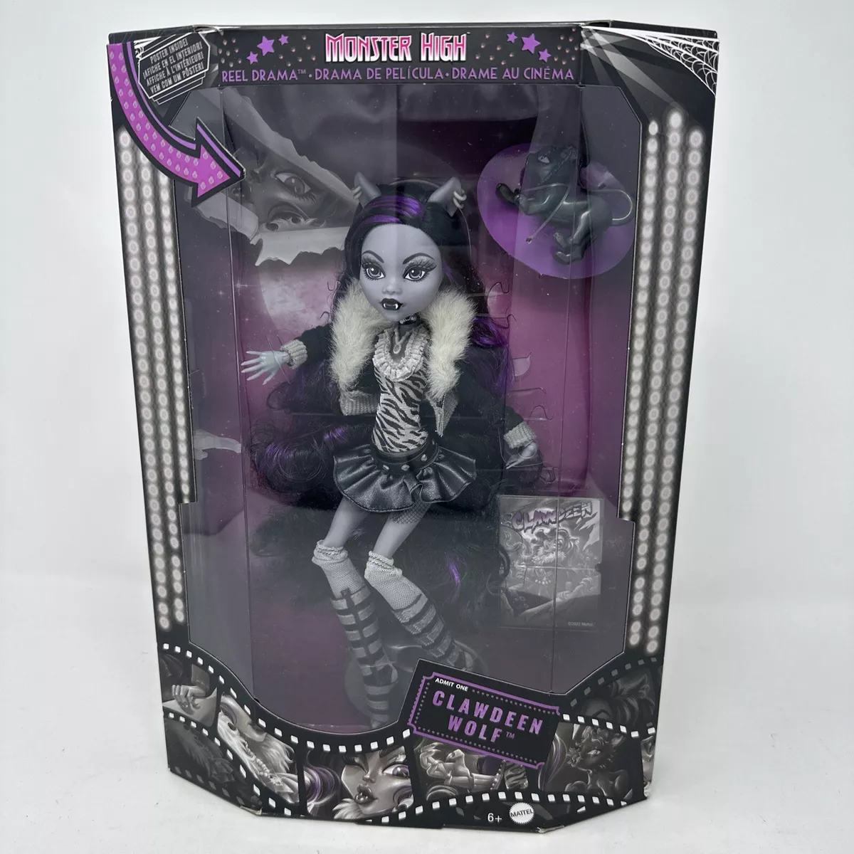 Monster High Doll Clawdeen Wolf Reel Drama Collector Doll NEW IN