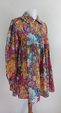 NEW Kika Vargas x Target Anemone Floral Mini Dress XXS Swing Cotton Colorful NWT