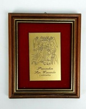 Miniature Quadro RELIGIOSO PARROCCHIA SAN CECCARDO CARRARA con cornice Preziosa