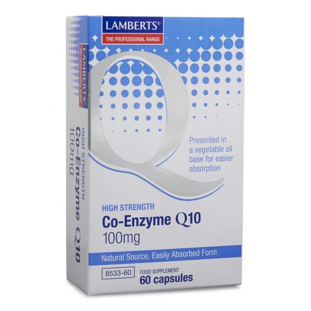 Lamberts Co-Enzyme Q10 100mg Capsules (60)  BBE 09/2027