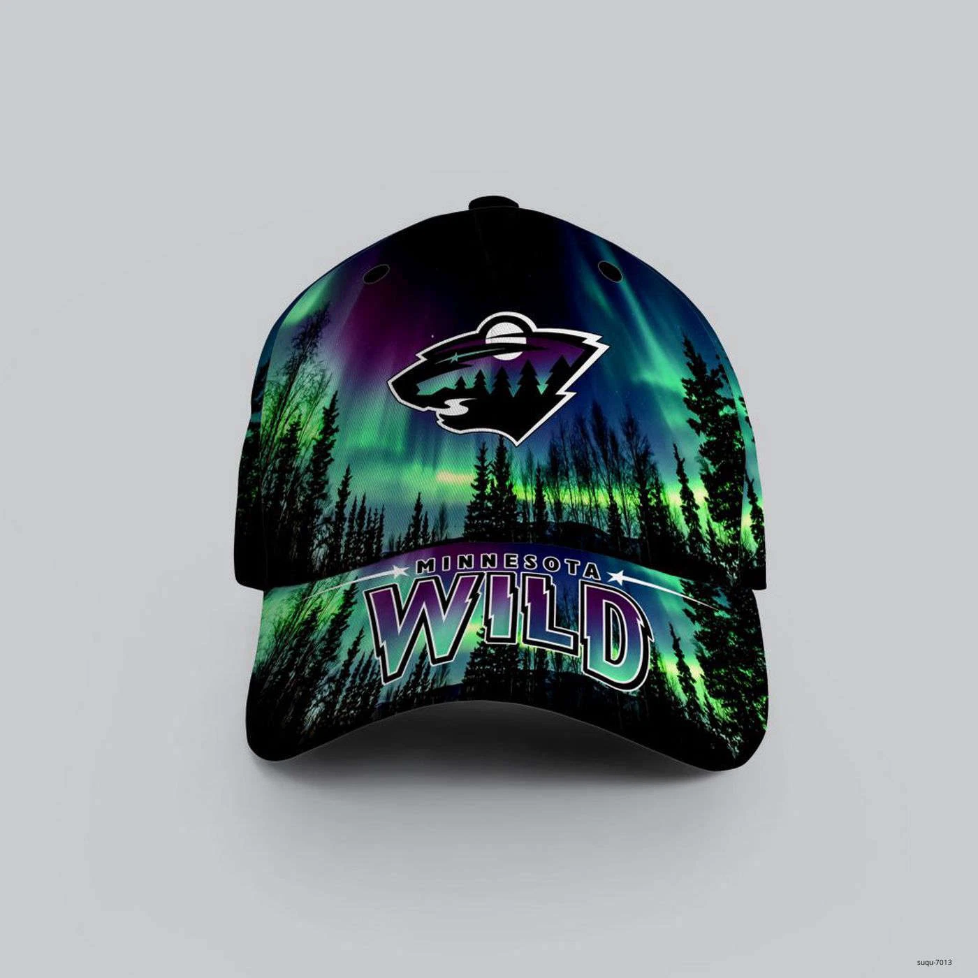 Minnesota Wild Special Design With Northern Lights Classic Cap Hockey Team Hat