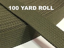 100 YARD ROLL MilSpec Military Webbing 3/4 INCH MIL-W-17337 C2 RANGER GREEN