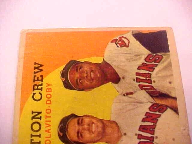 TOPPS 1959 Baseball Card #166 Destruction Crew Minosa HOF Colavito Doby HOF SC47 - Image 2 of 4