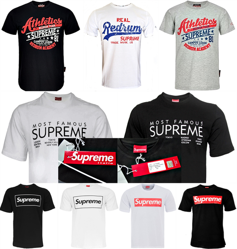 Faking T shirt Supreme e Snoopy Unisex Bianca - Calibro Shop