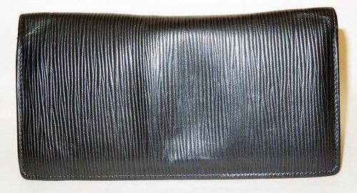 Cartera larga de cuero Epi Louis Vuitton y Brazza Taurillon negra - Imagen 15 de 24