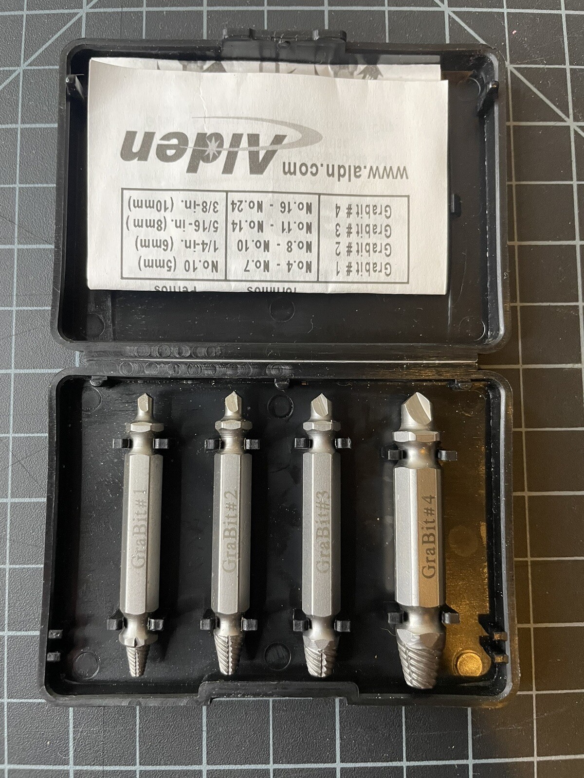 Alden Grabit Damaged Screw and Broken Bolt Extractor Set 8140P eBay