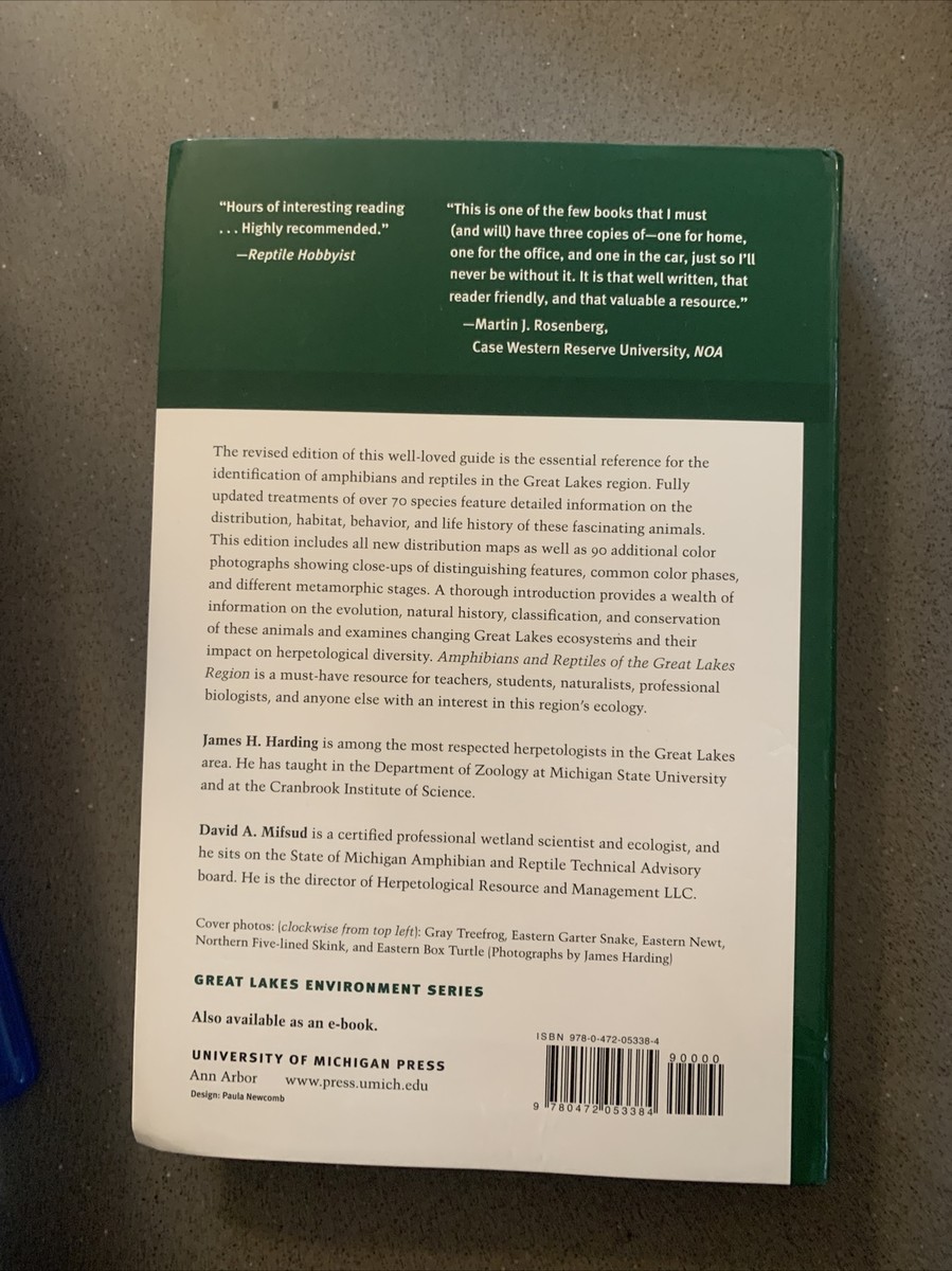 Amphibians Reptiles of Great Lakes Harding Mifsud 2017 PB  Herpetology