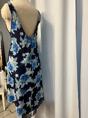 NWT beach house blue floral dress size large womens BEACH VACATION | eBay