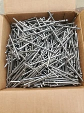 Grip Fast 3-1/2" Bright Smooth Shank Duplex Nail - 25 lb Box Approx 1100 Nails