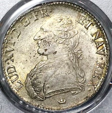 1785-M PCGS MS 63 France Louis XVI Ecu Toulouse Silver Coin POP 1/0 (25012701D)