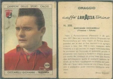 FIGURINE FOOTBALL CHAMPIONS SPORT * COFFEE' LAVAZZA ED.1951-TRIESTINA, CICCARELLI * N.308