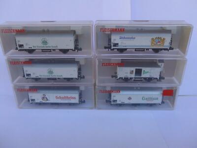 Fleischmann Bierwagen N Clausthaler,Pilsner Urquell,Weihenstephan,Schultheis
