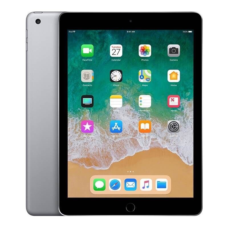 Apple iPad 6th Generation A1893 32GB Wi-Fi 9.7in Space Gray Apple iPad 6th Generation A1893 32GB Wi-Fi 9.7in Space Gray