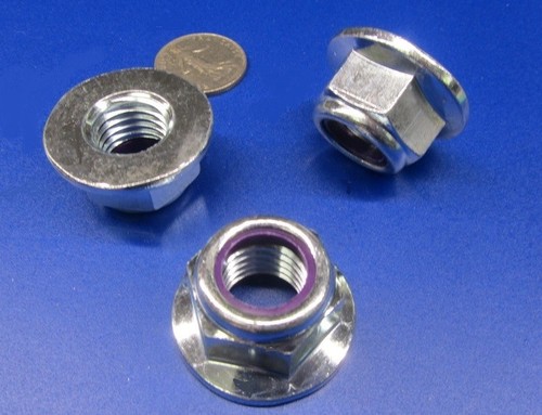 Flange Lock Nut Grade F Zinc Steel RH, 3/4"-10 x 1 1/8" W x 13/16" H, 10Pcs - Picture 6 of 14