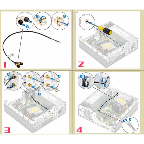 Wifi Antenna Cable For Dell Optiplex 3060 5060 7060 7070 Precision 3430 wifi-antenna-cable-for-dell-optiplex-3060-5060-7060-7070-precision-3430