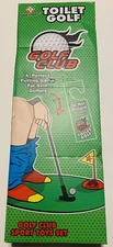Funny Potty Putter Toilet Time Golf Game Mini Golf Gift Toy Mat Ships USA