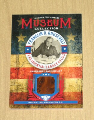 2018 Goodwin Champions Museum Collection Roosevelt Relic Banking case hit FDR-2