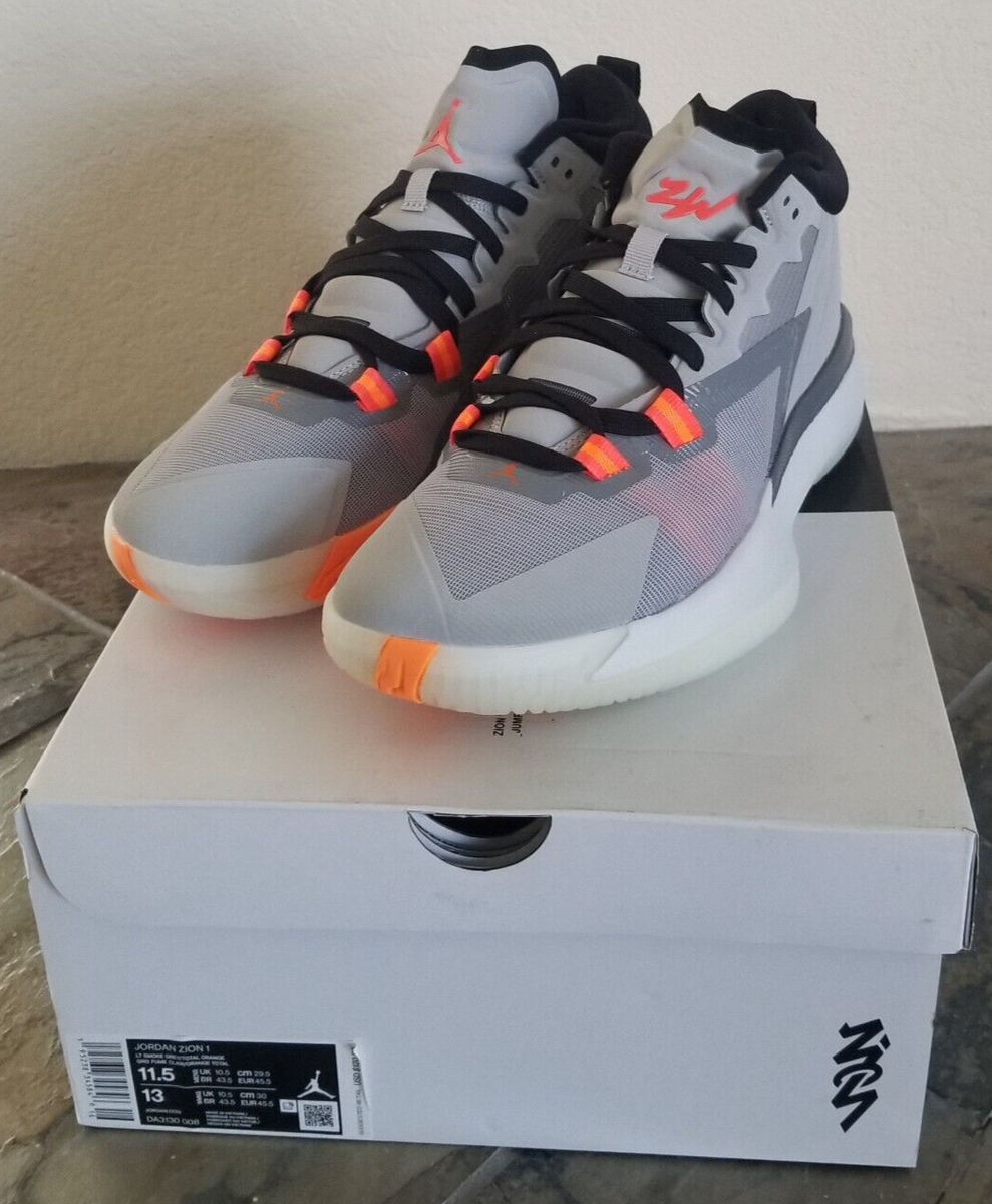 Size 11.5 - Air Jordan Zion 1 Light Smoke Grey for sale online | eBay