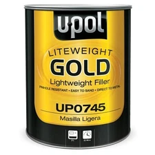 UPOL UP0745 GOLD Lightweight Body Filler- 1 Gallon- 3 Liter Can-0745