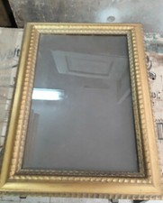 Antica Cornice DoratA Con foglitta doro Fine 800. Misure Interne  36x25 Cm.