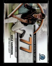 2023 Bowman Chrome Top 100  Kyle Harrison San Francisco Giant #BTP-77 3 Card Lot