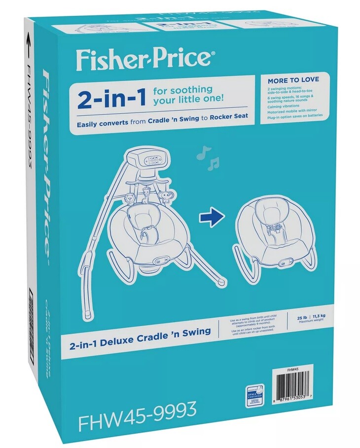 fisher price 2 in 1 cradle n swing