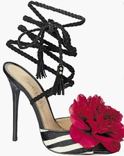 JIMMY CHOO Icons Capsule Collection Zebra Print Pony Suede Faye Heels 40.5 10.5