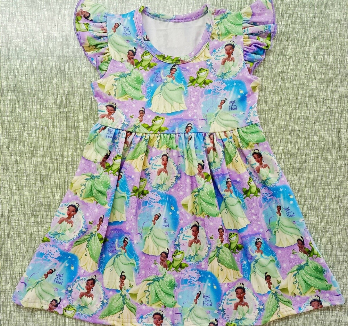 open lace back dress Disney Princess Girls' Ariel tutu dress – Pit-a-Pats.com main image 0
