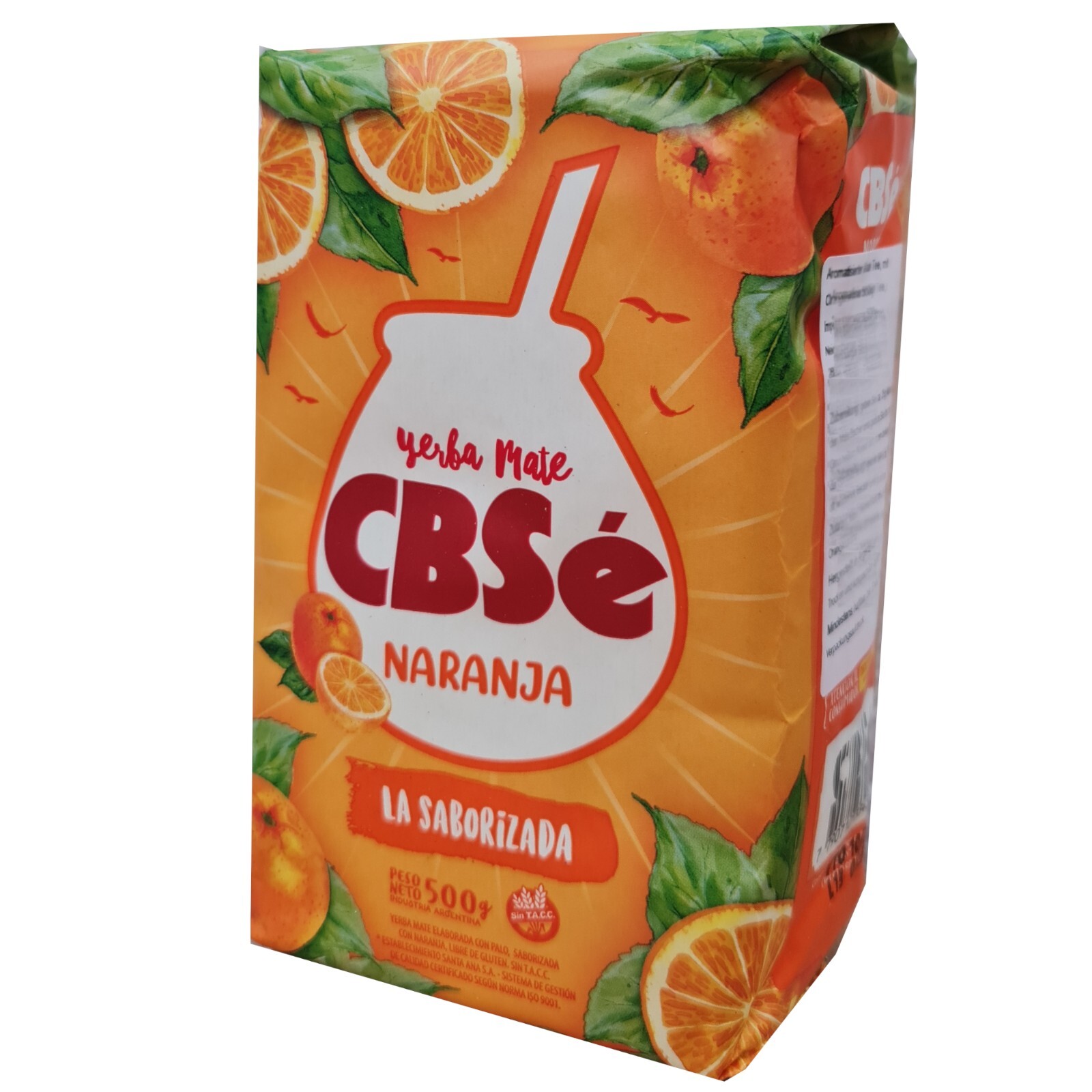 Y49 YERBA MATE CBSE NARANJA/ORANGE TEA 500G CON PALOS