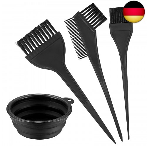 VARHHUXHA 4 Stk Haarfärbepinsel Set, Farbpinsel Haare, Pinsel zum Haare Färben, - Bild 1 von 8