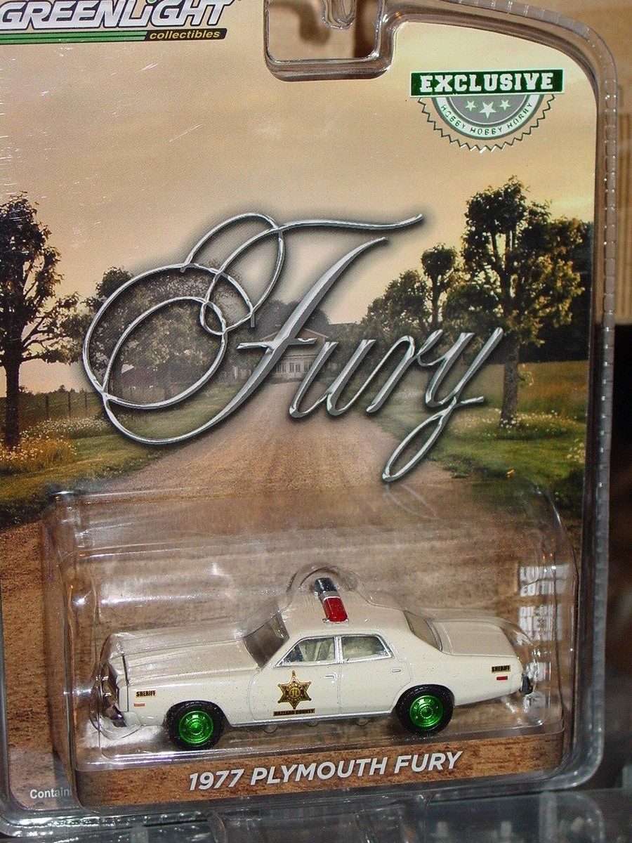グリーンライト　1977 PLYMOUTH FURY 警察車両 1/43 GREENLIGHT DUKES of HAZZARD POLICE 1977 PLYMOUTH FURY GREEN