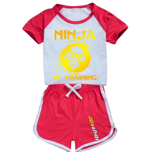 Clothing Set NINJA KIDZ Kids Sports T Shirt +Pants 2-piece Set Outfits Pyjamas - Picture 21 of 51