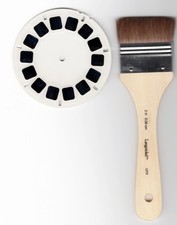 2" in High Quality Extra Soft Camel's Hair Brush for Cleaning View-Master reels