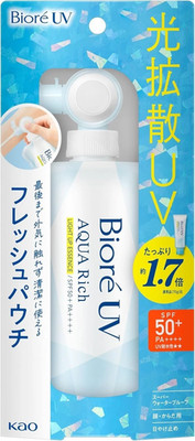 Biore UV AQUA RICH Light Up Essence Pouch Sunscreen SPF50+ PA++++ 120g